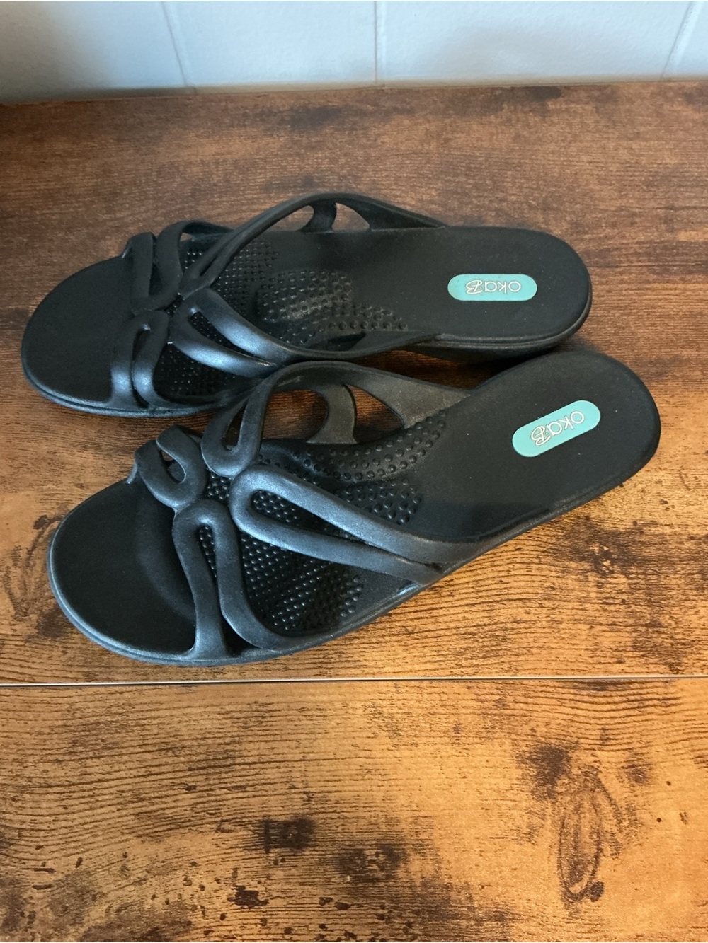 Okabashi sandals, Slides, Size Medium, Women’s, Black, VGC